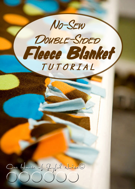 no sew double sided fleece blanket