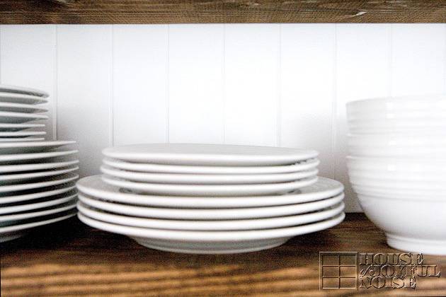 stack of white dishes