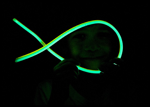Jesus fish glow stick