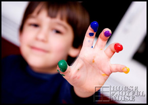 finger-painting