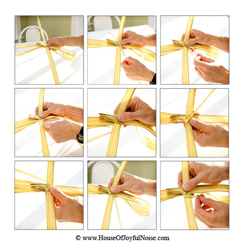 how to make a palm cross