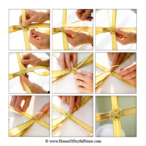 how to make a palm cross