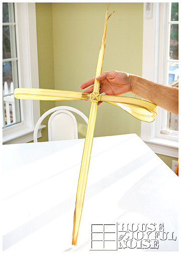 how to make a palm cross