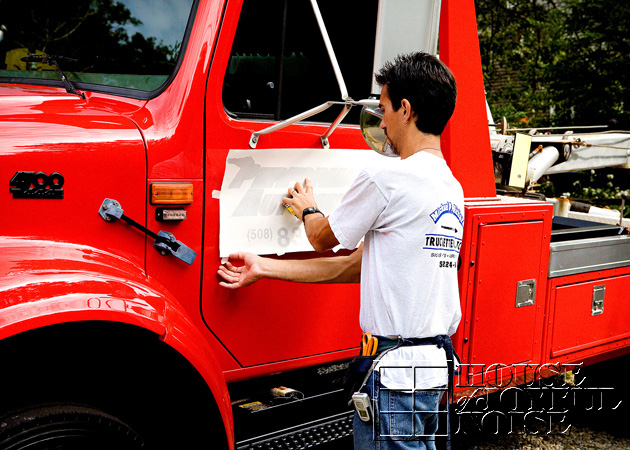 truck lettering Plymouth MA