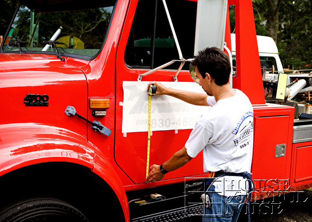 truck lettering Plymouth MA