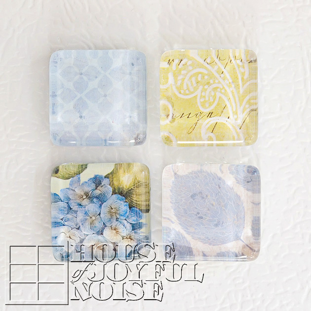 Homemade Holiday: Glass Tile Magnets and Coordinating Packaging - Gather  Lemons