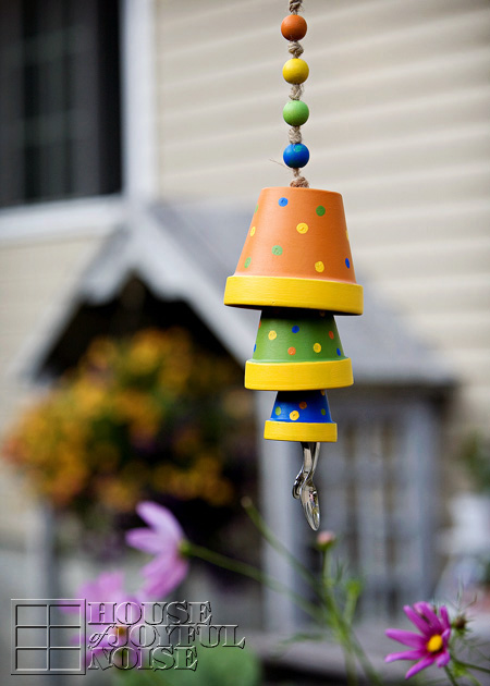 Terracotta Flower Pot Wind Chime, Tutorial