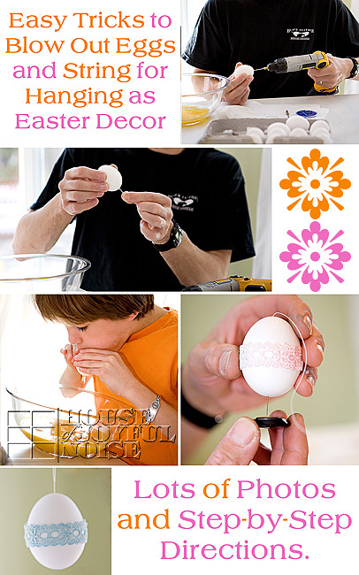 How do you blow the yolk out of an egg How To Blow Out Egg Yolks And String For Hanging Decorative Eggs For Keeps