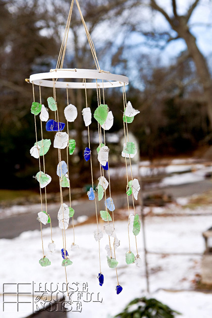 A Wind Chime From The Seashore   01 Sea Glass Wind Chime Craft 