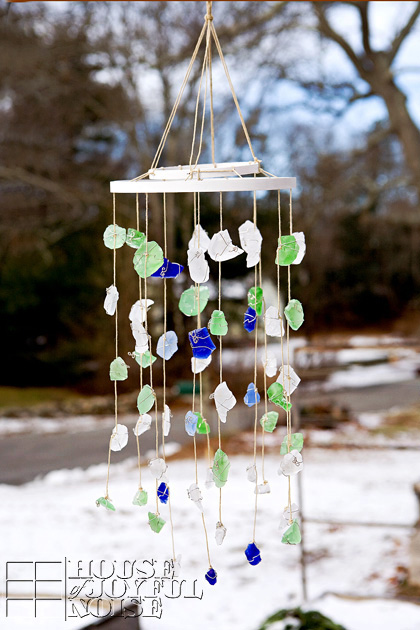 Sea Glass Wind Chimes Craft  Glass wind chimes, Sea glass crafts, Diy wind  chimes