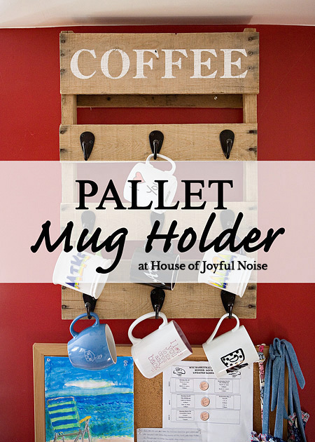 DIY Pallet Coffee Cup Holder Project