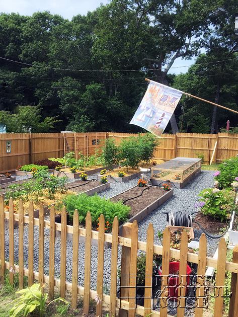 front yard fenced garden